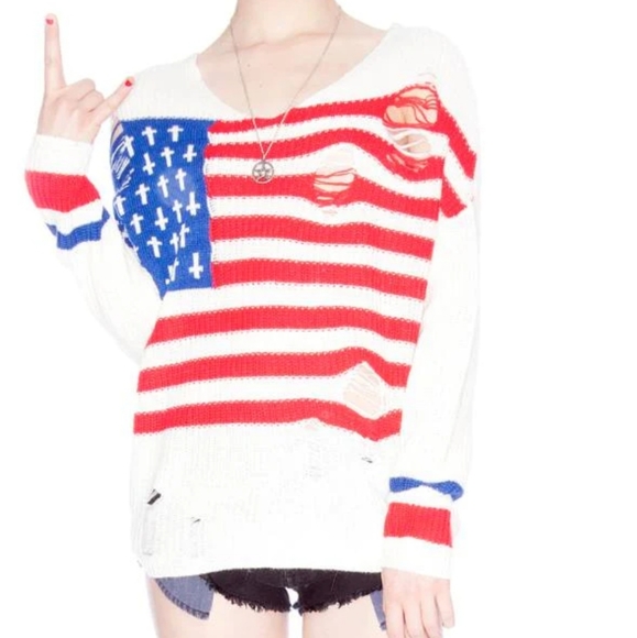 Flag Religion Sweater - Picture 3 of 6